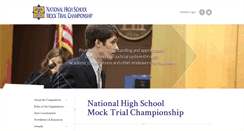 Desktop Screenshot of nationalmocktrial.org